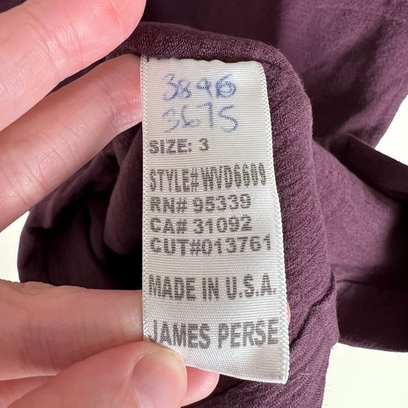 Standard James Perse Slub Jersey Mini Dress Slouchy Relaxed Long Sleeve Sweater - Picture 4 of 7